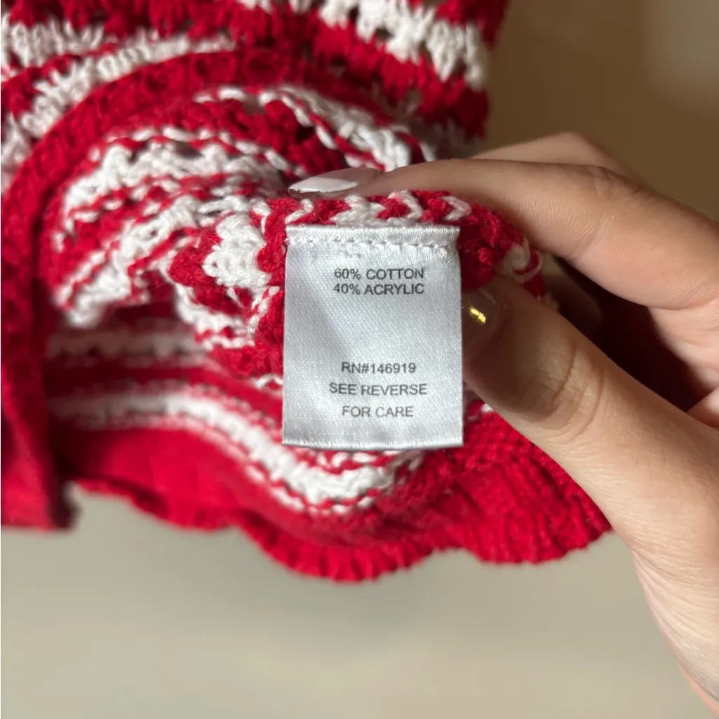 Freshman Red and White Striped Tank Top - Image 3