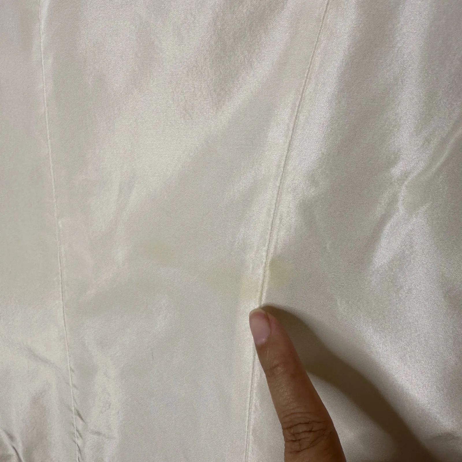 Ricki Freeman Teri Jon 100% Silk Double Breasted Jacket Blazer MOTHB MOTHG‎ Sz 8 White - Image 6