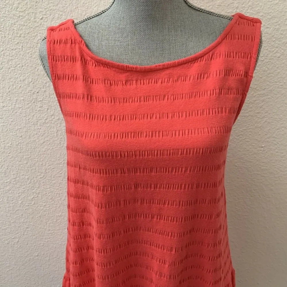 Anthropologie Flounced Open-Back Mini Dress Large Coral New NWT RARE GORGEOUS - Image 10