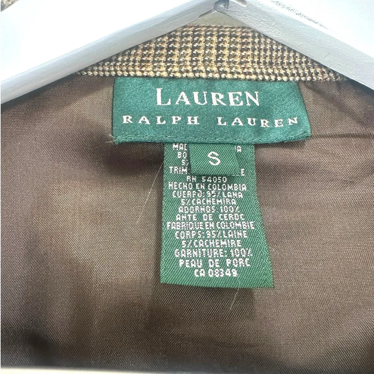 Lauren Ralph Lauren Plaid Wool Blend Shirt Jacket Size Small - Image 3