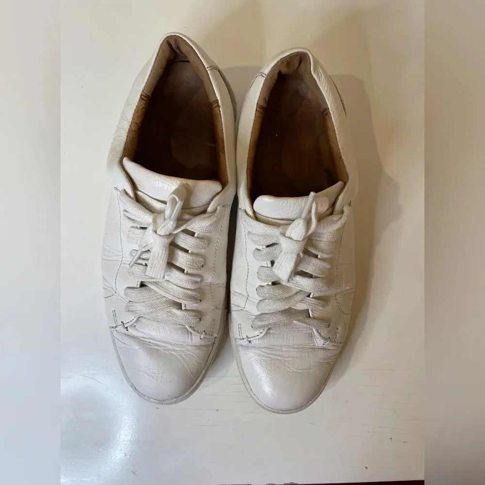 Frye Women’s‎ Ivy Court Low Lace White Leather Sneakers Size 7.5 - Image 6