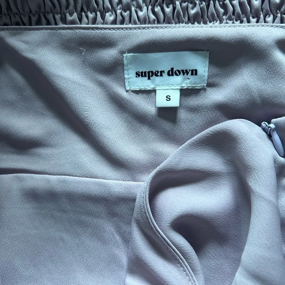 - Revolve Superdown Smocked Lilac Mini Dress - Image 13