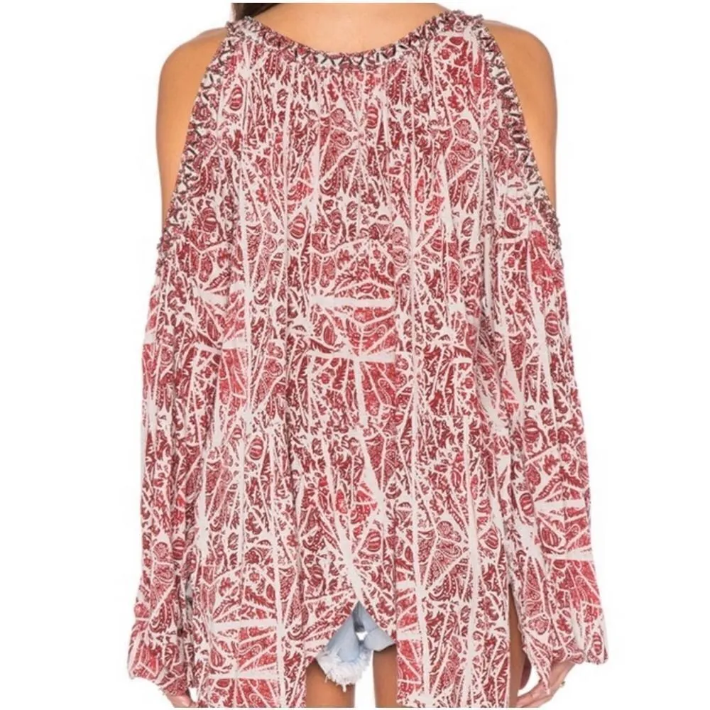 Free People Good Morning Cold Shoulder Top Size Medium - Image 13