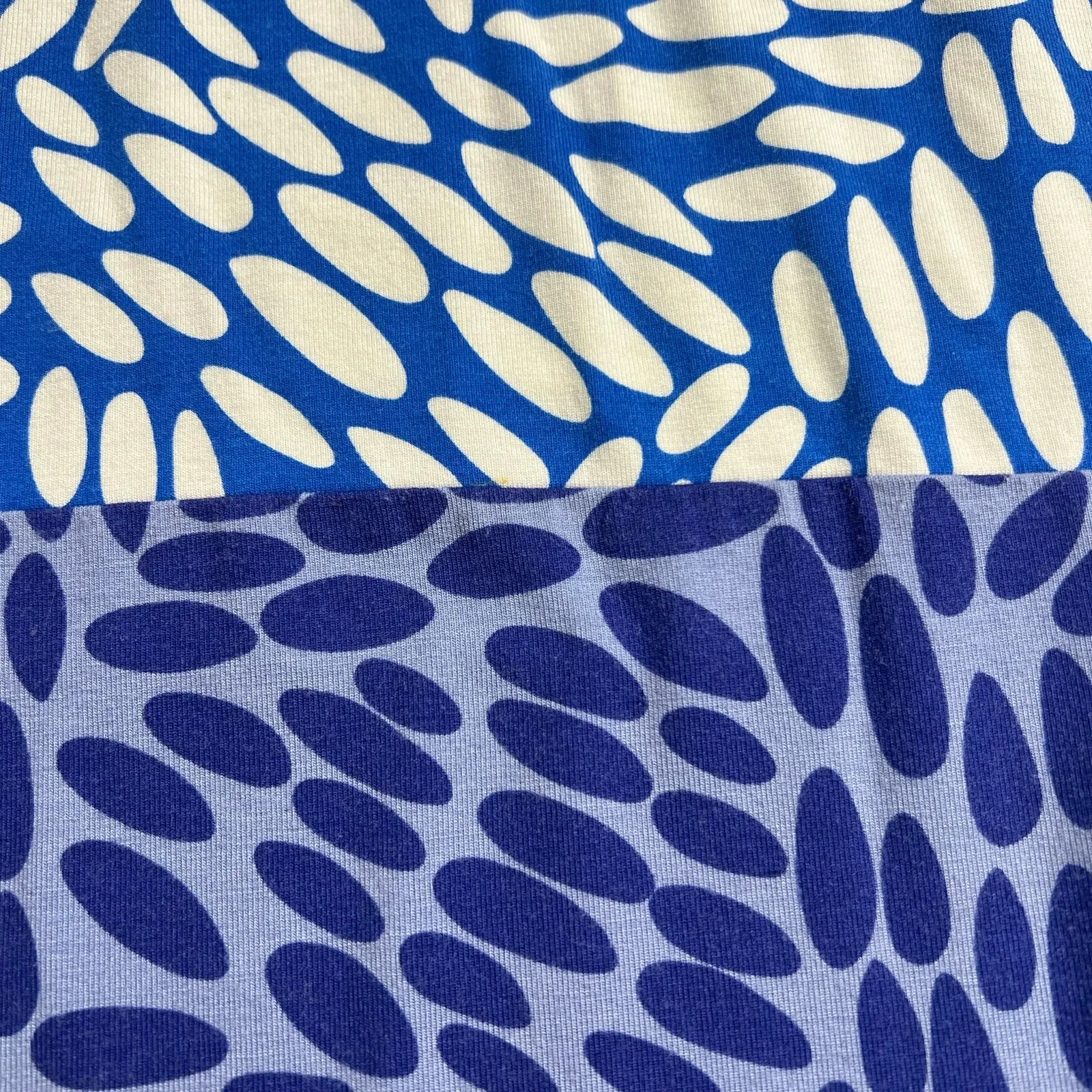 Boden Amelie Jersey Cap Sleeve Belted Dress Soft Stretch Blues White Size 10 Blue - Image 9