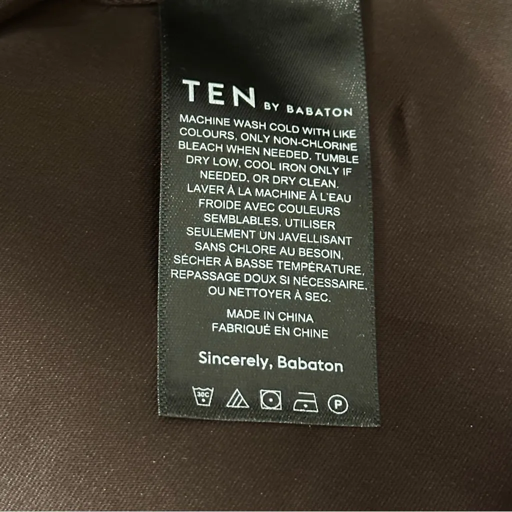 Aritzia Ten by Babaton S Dark Chocolate Brown Elevate Square Neck Bustier Top - Image 6