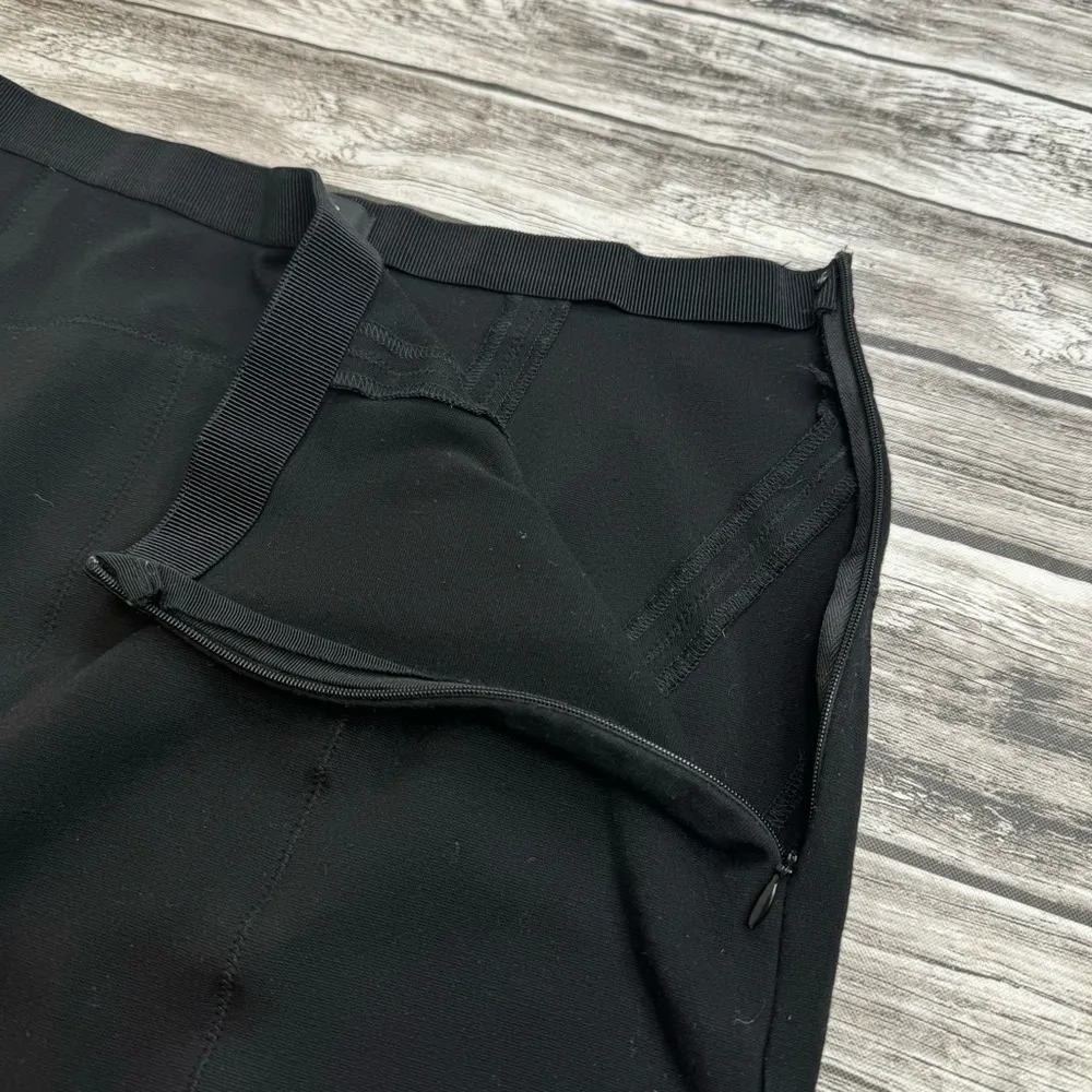 Ann Taylor Women's Black Paneled Fitted Pencil Skirt 8 Ribbon Waistband Side Zip - Image 6