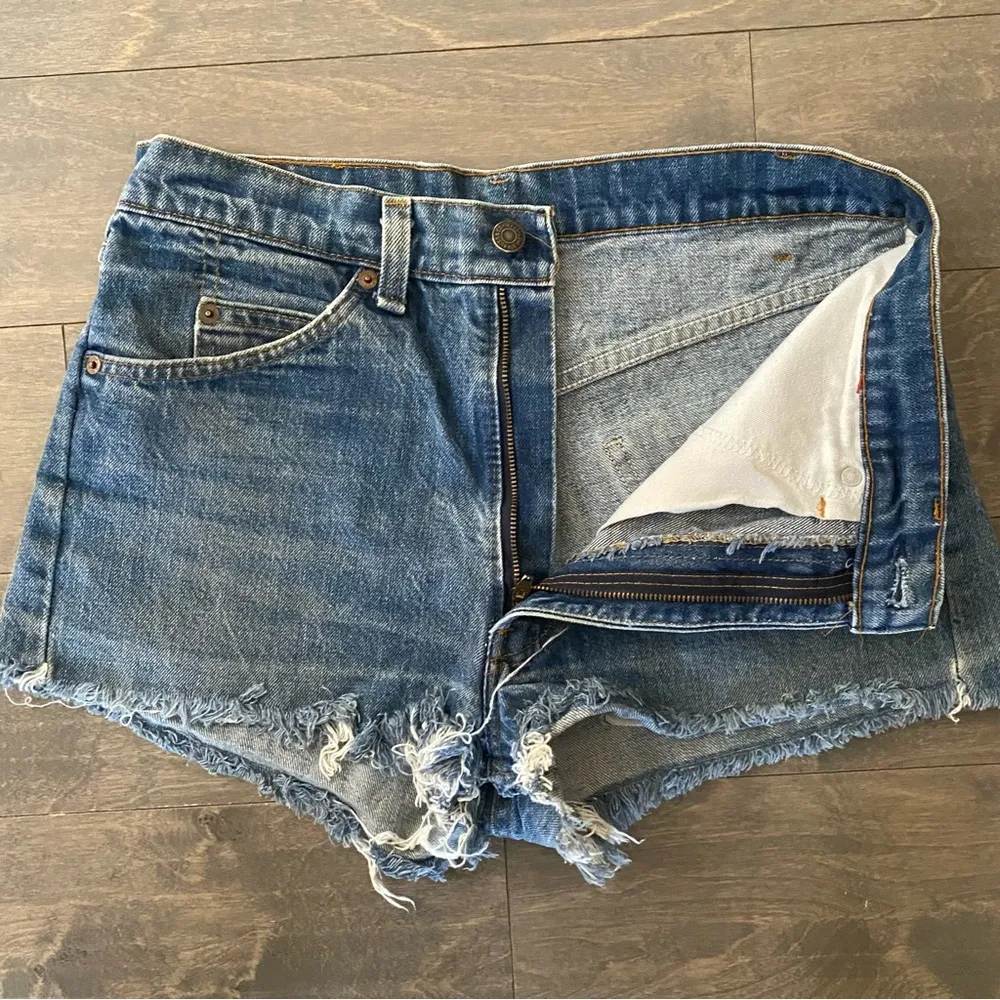 🧡HOST PICK🧡Vintage 90’s Levi’s 505 Orange Tab Cutoff Shorts - Image 6