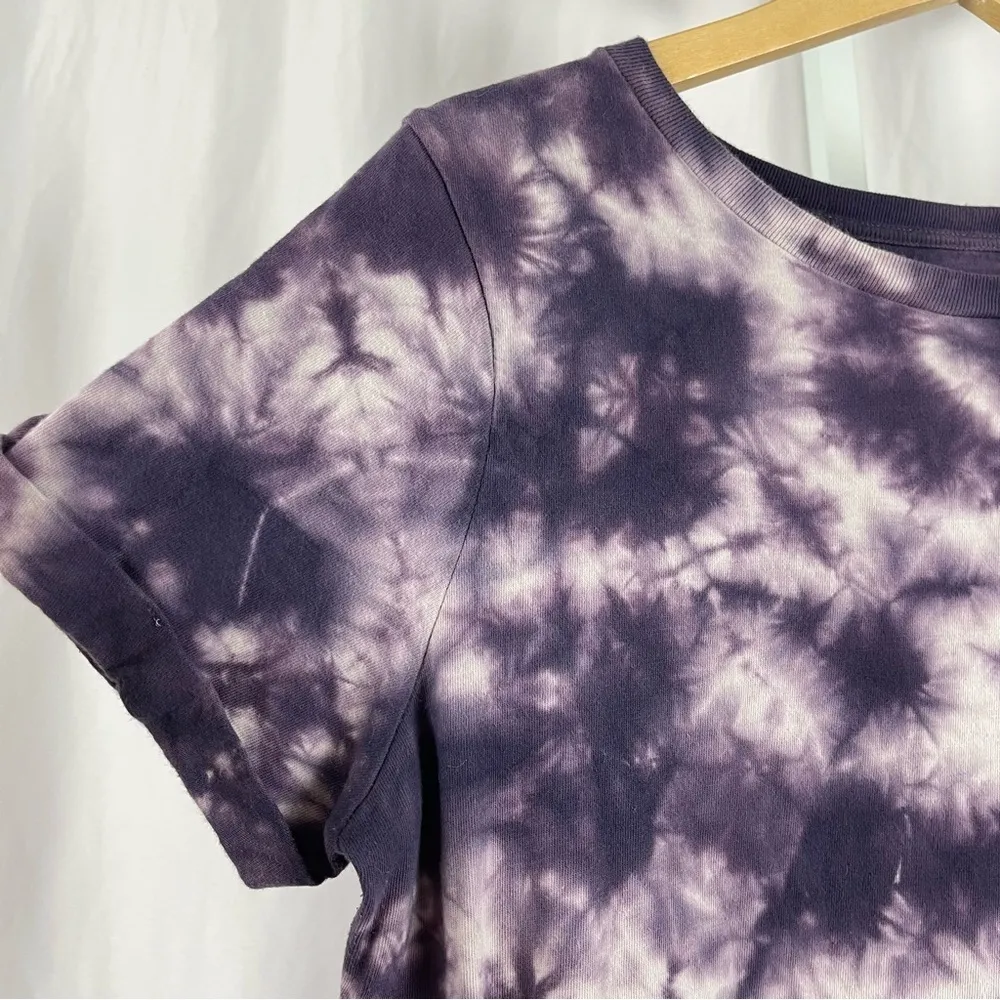 Sonoma Medium Tie Dye T Shirt Dress Crewneck Boho Casual Lounge Jewel Tone - Image 3