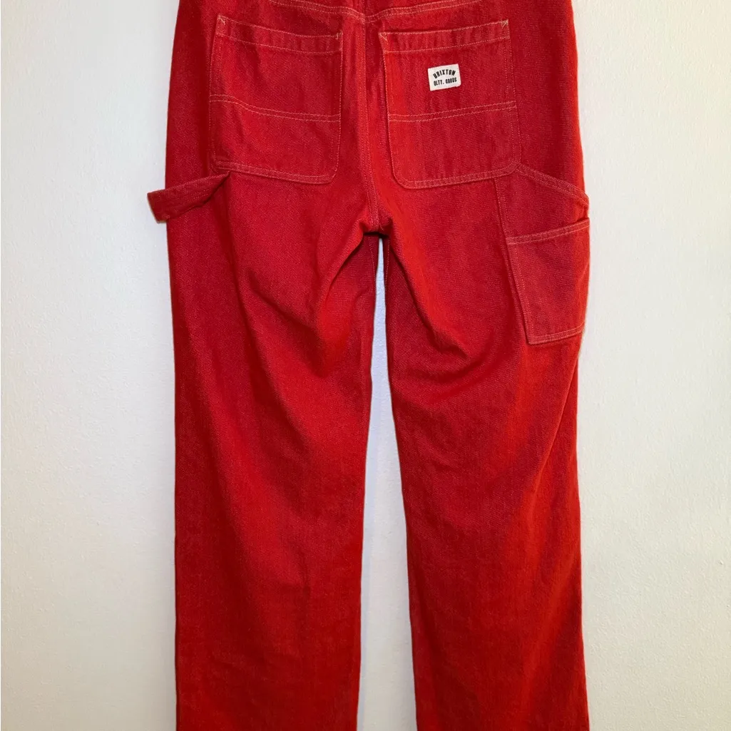 Brixton Essex Painter Pants Red Size 29 - Image 3