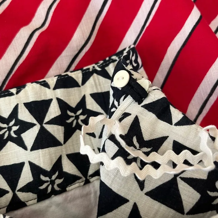 Anthropologie We Love Vera Red, White Blue Flagged Themed Skirt‎ Red Size 6 - Image 3