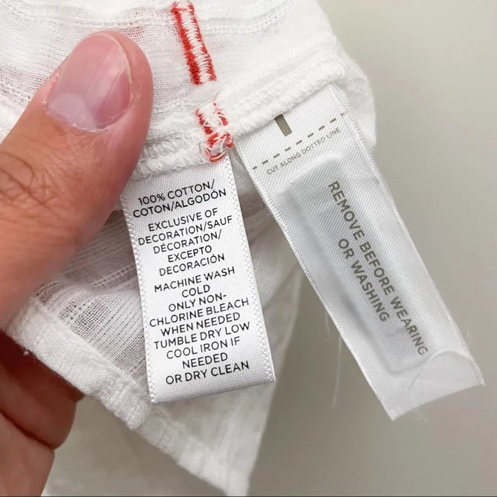 Lou & Grey White Tassel Tank Top Boho S - Image 9