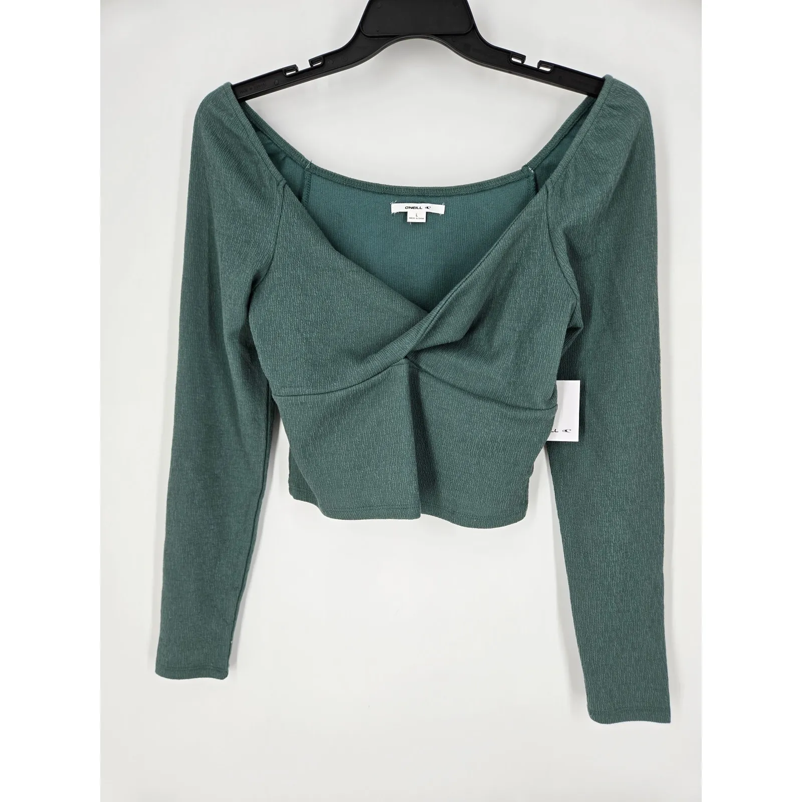 NEW O'Neill Kristina Silver Pine Long Sleeve Center Twist XL - Image 3