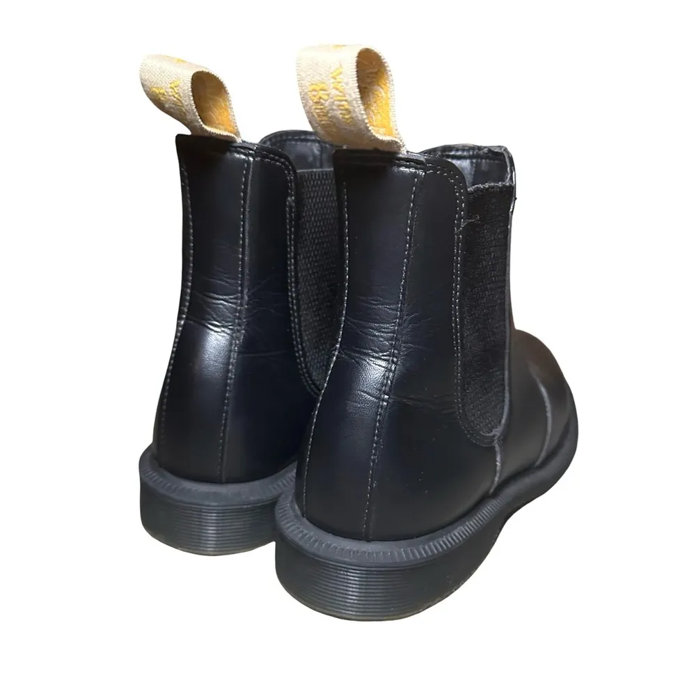 DR. MARTENS Black Vegan Flora Chelsea Slip On Boots Women’s Size 5 - Image 3