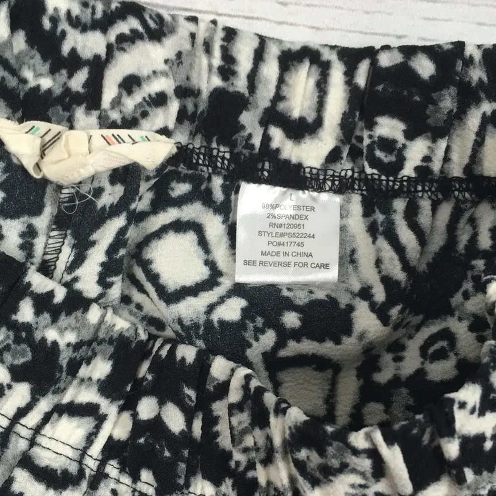 Tie Dye Print Black/White Jogger - Image 3