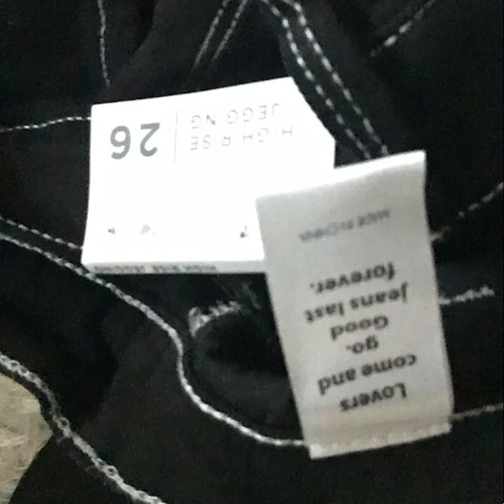 New PacSun Black High Rise 5-Pocket Denim Stretch Jegging Jean - Image 9