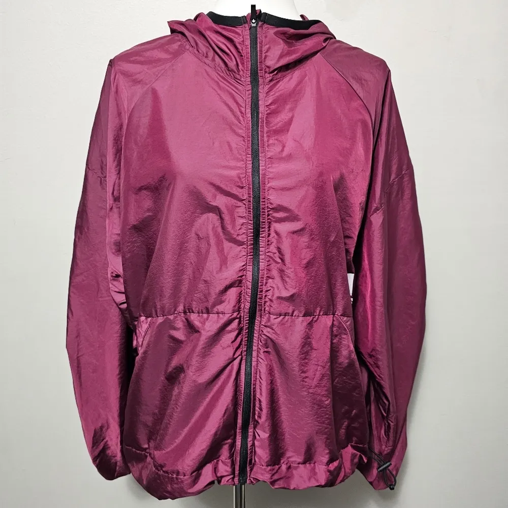 Adidas X Zoe Saldana Victory Crimson Hooded Windbreaker Size XL (20/22) - Image 5