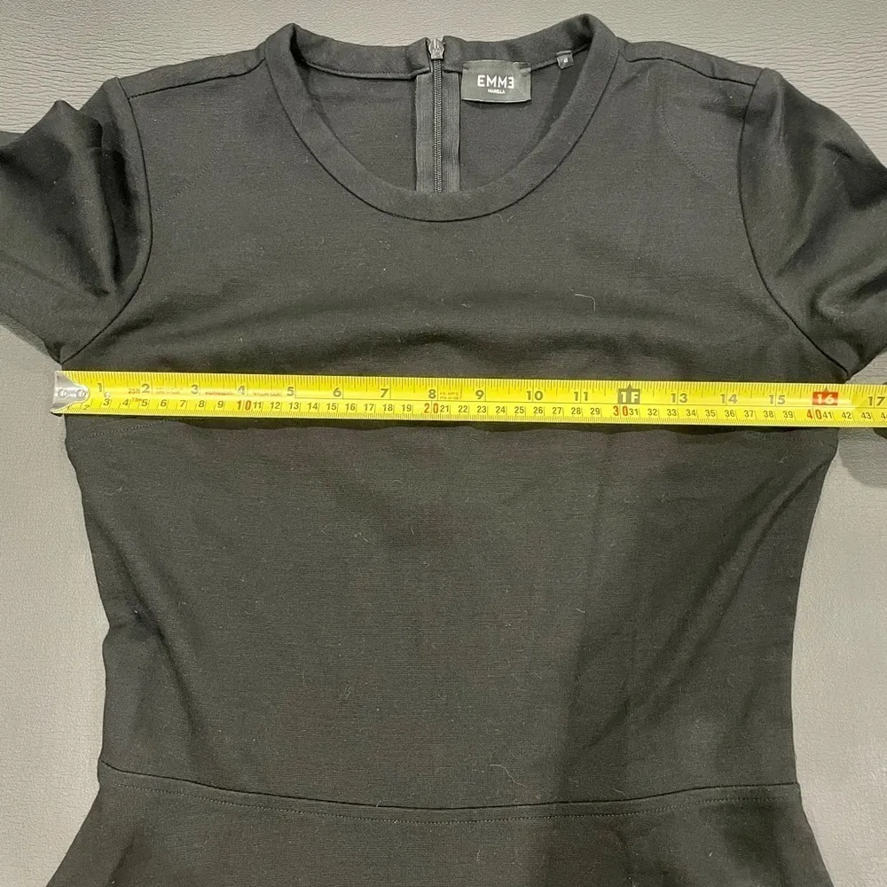 Emme by Marella Black 3/4 Sleeve Dress Size 6 - Image 7