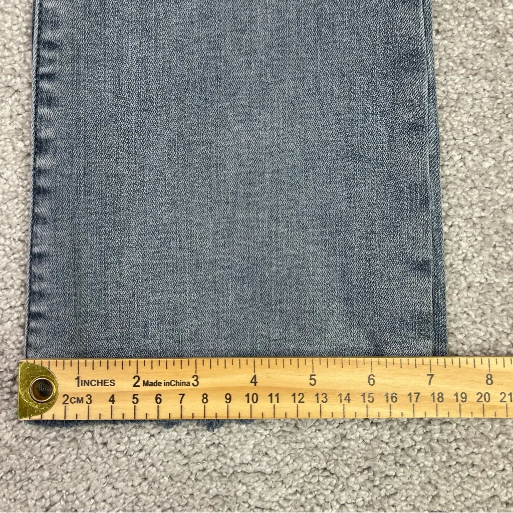 Dear John Jeans Women's 25 Gray Jeanne Flare Cropped High Rise Raw Hem Denim - Image 12