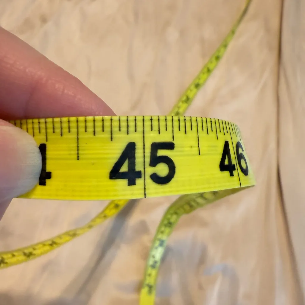 Vintage Lorraine Long Slip Beige USA made Lace trim Size 36 Tan - Image 12