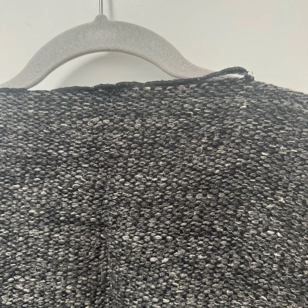 Eskandar size 1 Wool Hemp Blend Grey Boxy Open Cardigan US size Medium 10 - Image 12