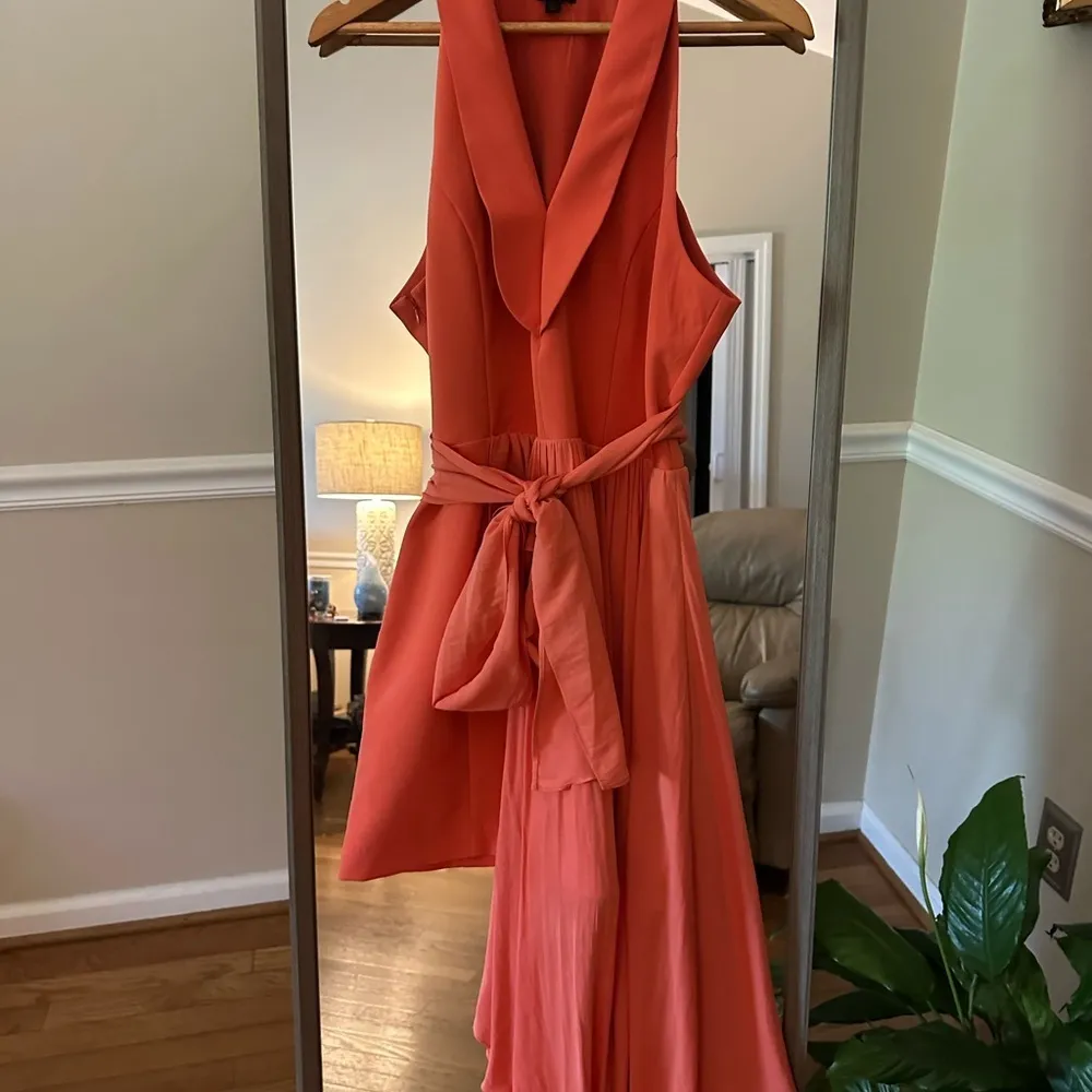 NBD/Revolve Omri Mini Dress in Poppy Orange Elegant Orange Sleeveless Size Large - Image 3