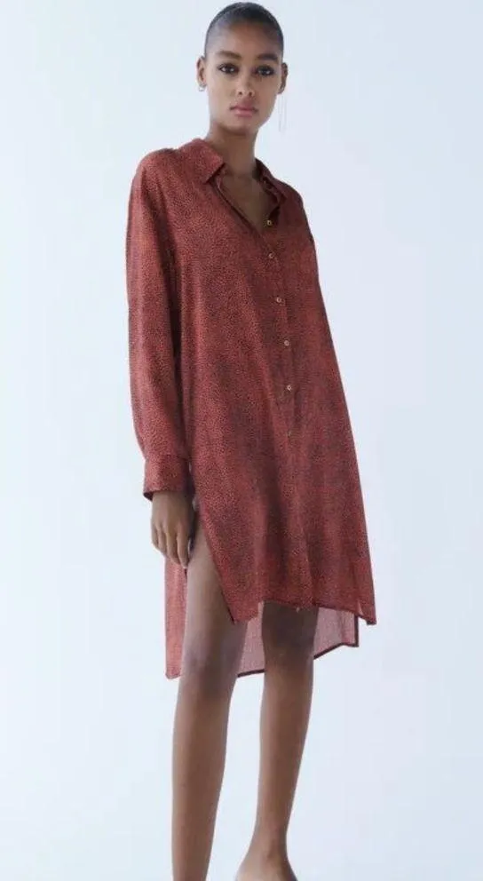 button up tunic - animal print - Image 7