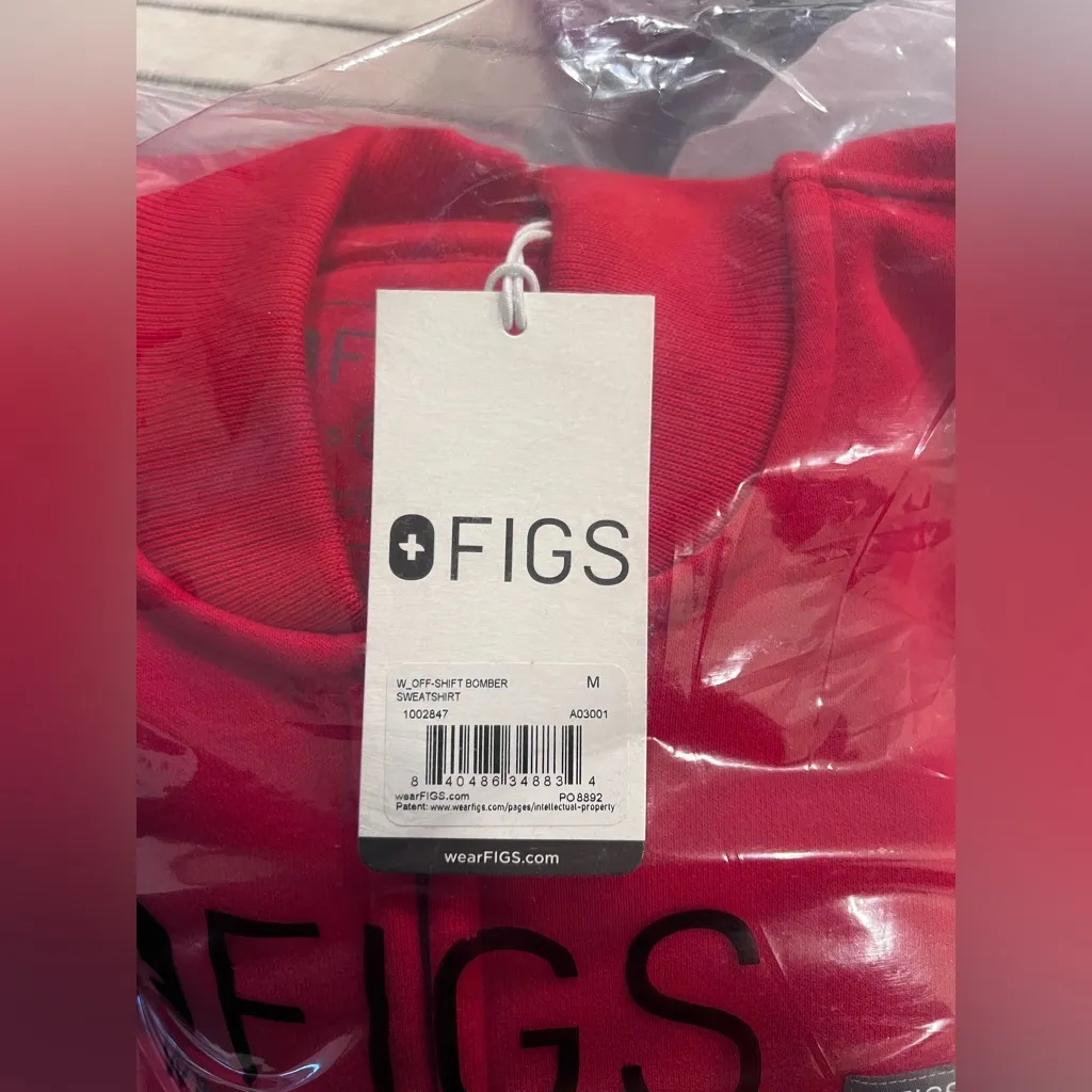 Figs off shift bomber sweatshirt - Image 3