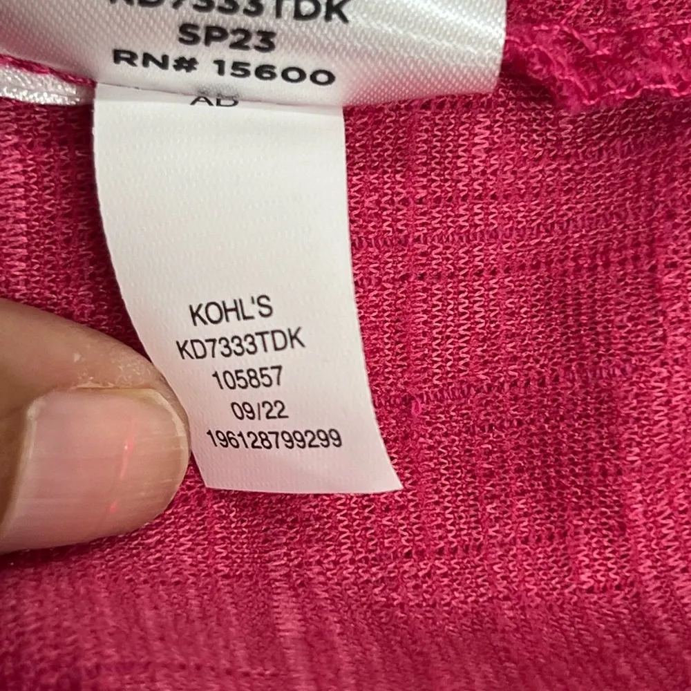 DRAPER JAMES RSVP medium Textured Gauzy Ruffle Mini Dress Pink babydoll - Image 5