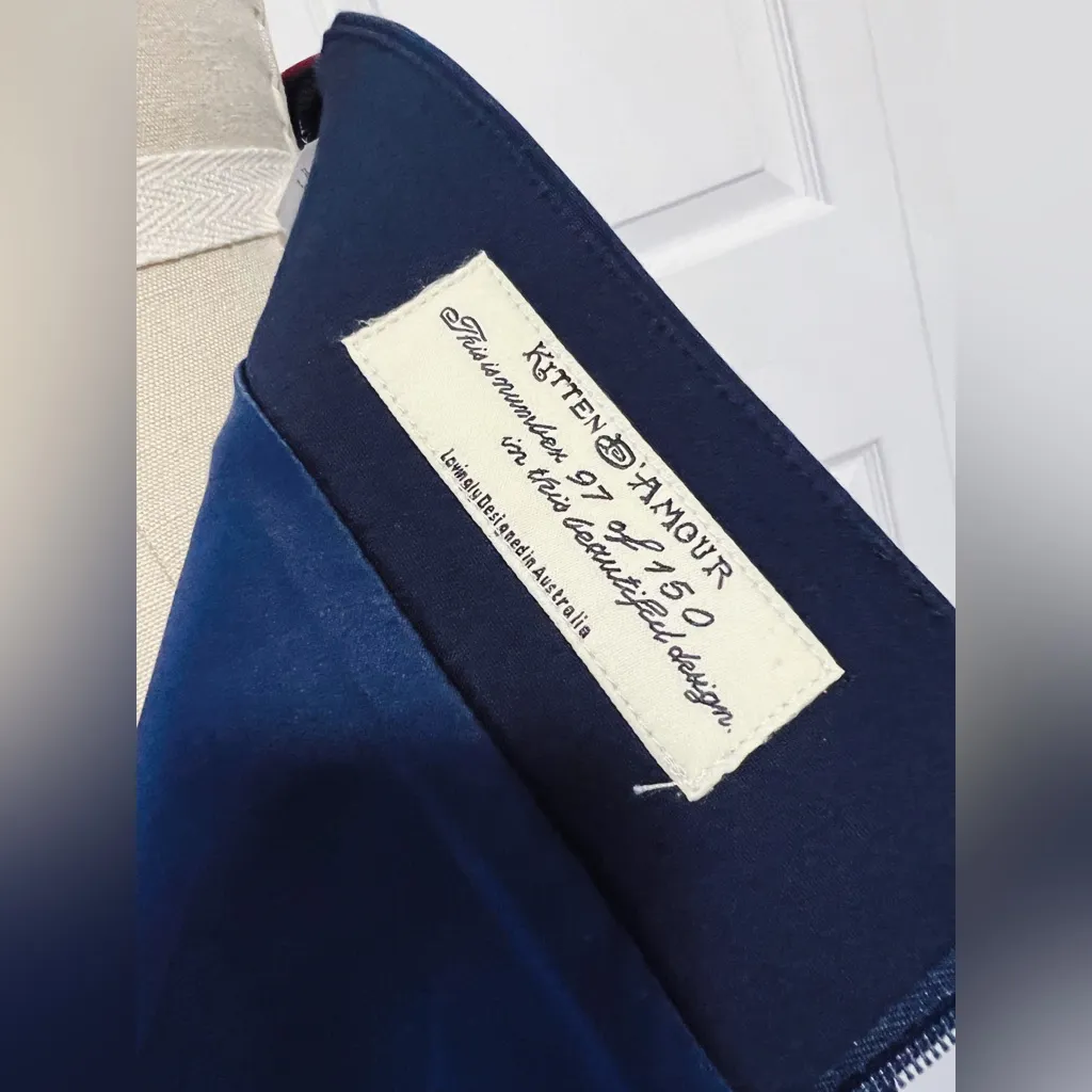 Kitten D’Amour Waterloo Bustle Skirt Blue Size 10 - Image 9