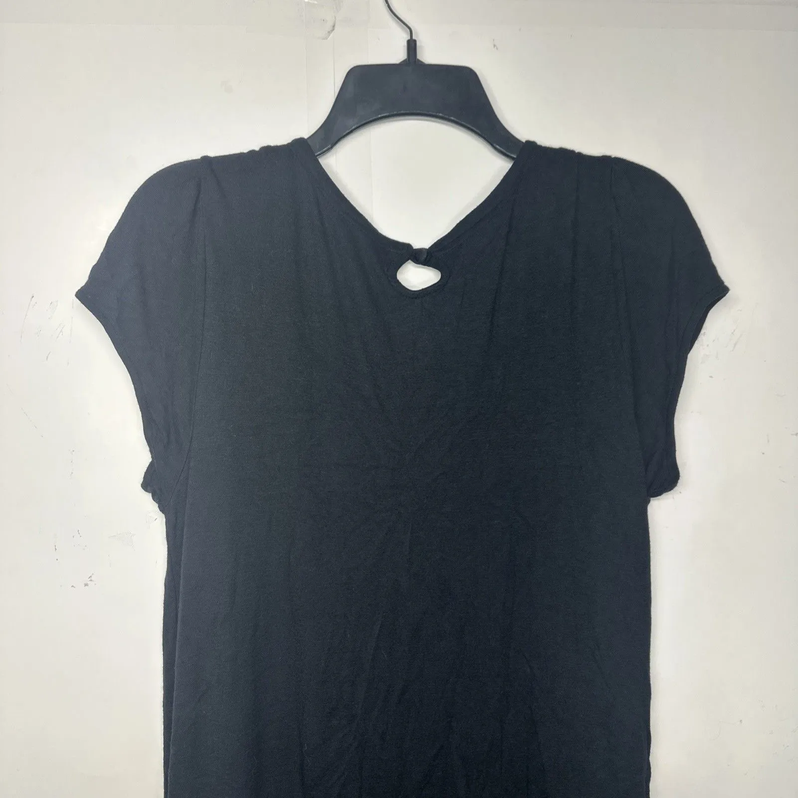 Women’s GAP Dress Large Black Short Sleeve Pleated Midi Dress with Pockets - Image 10