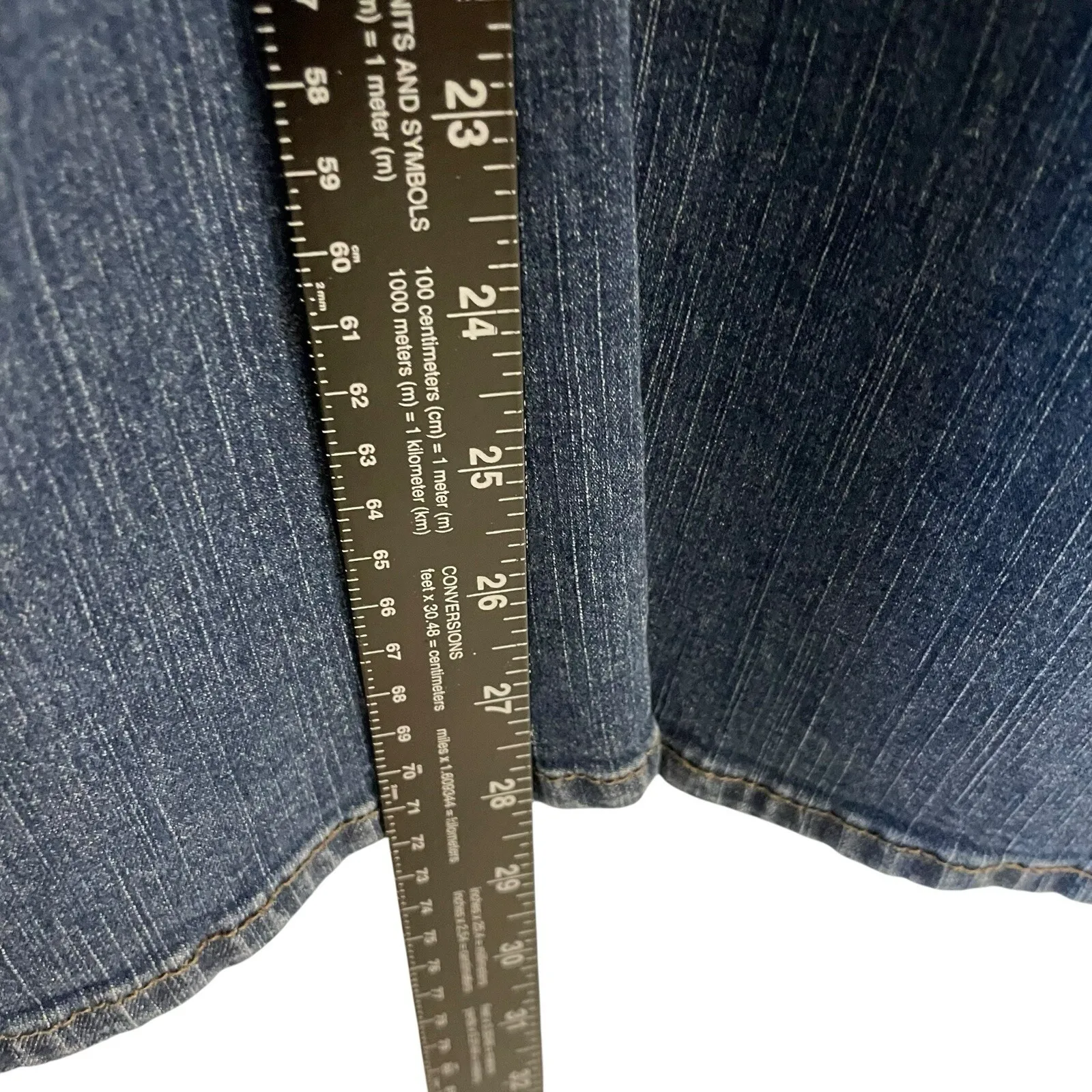 Lee Riders Jeans Womens 12M Blue High Rise Bootcut Western‎ Stretch Denim - Image 5