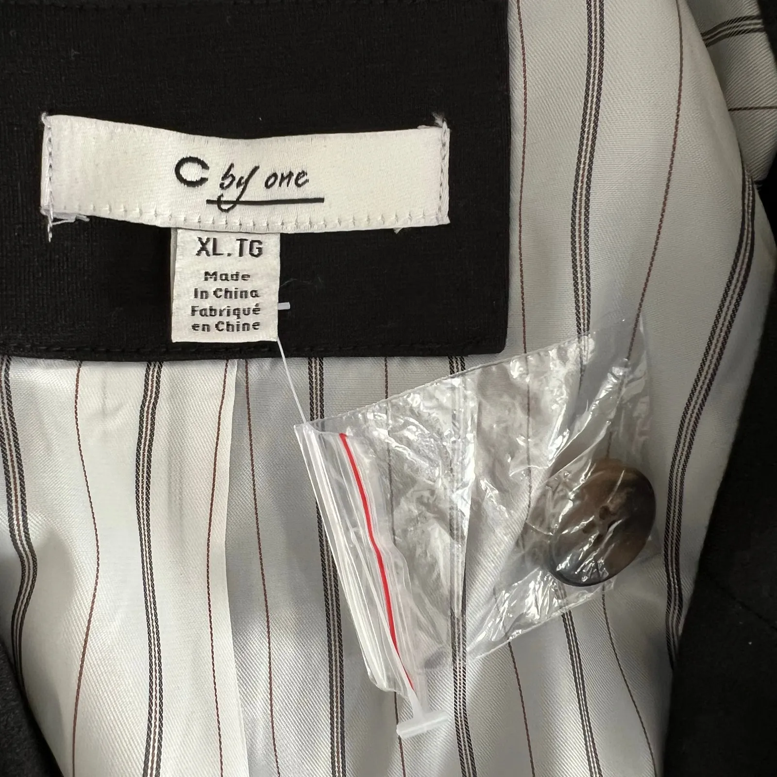 C by One Black Long Sleeve Blazer‎ Size X Large - Image 7