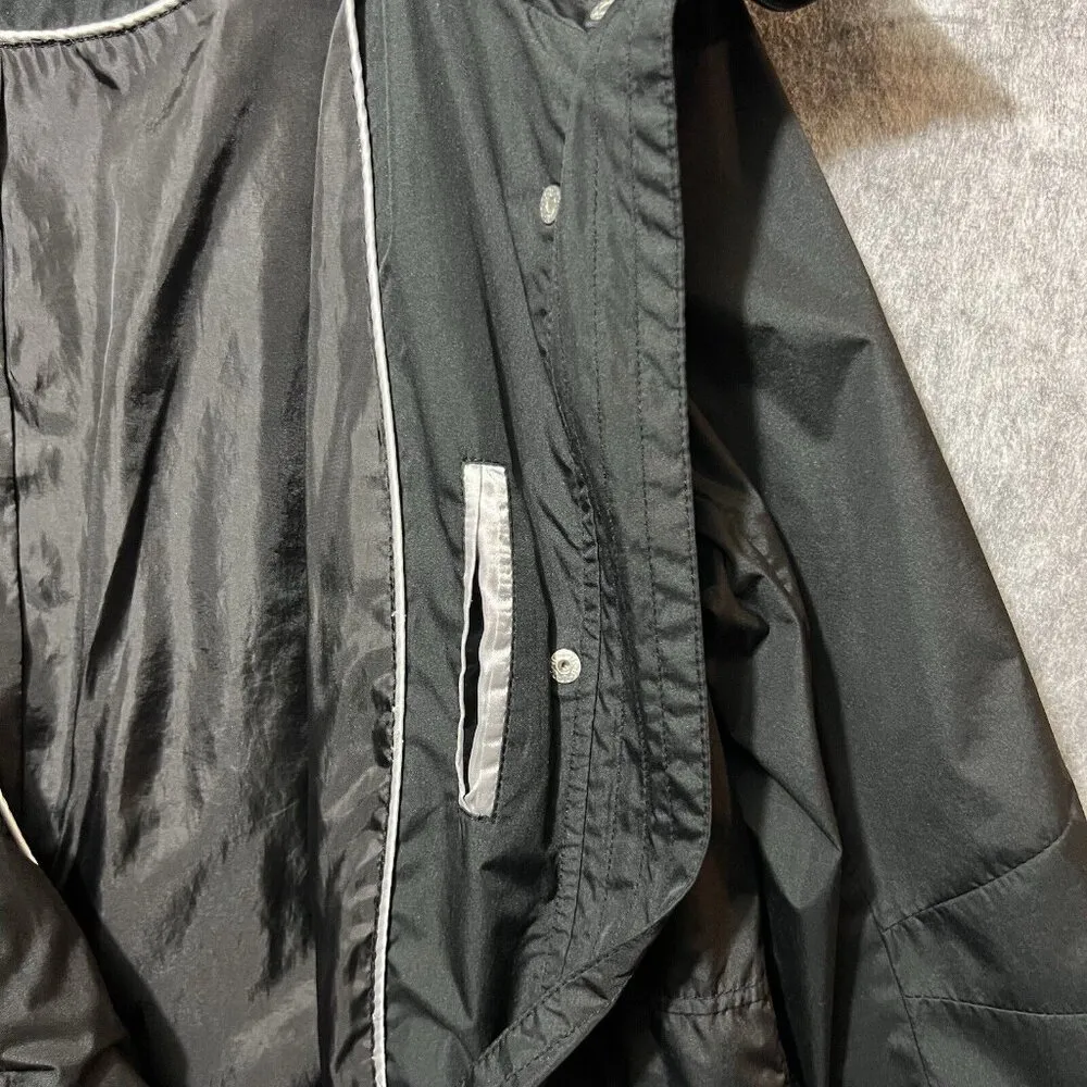 Weatherproof Coat Womens XL Black‎ Zip Button Lined Windbreaker Jacket - Image 7