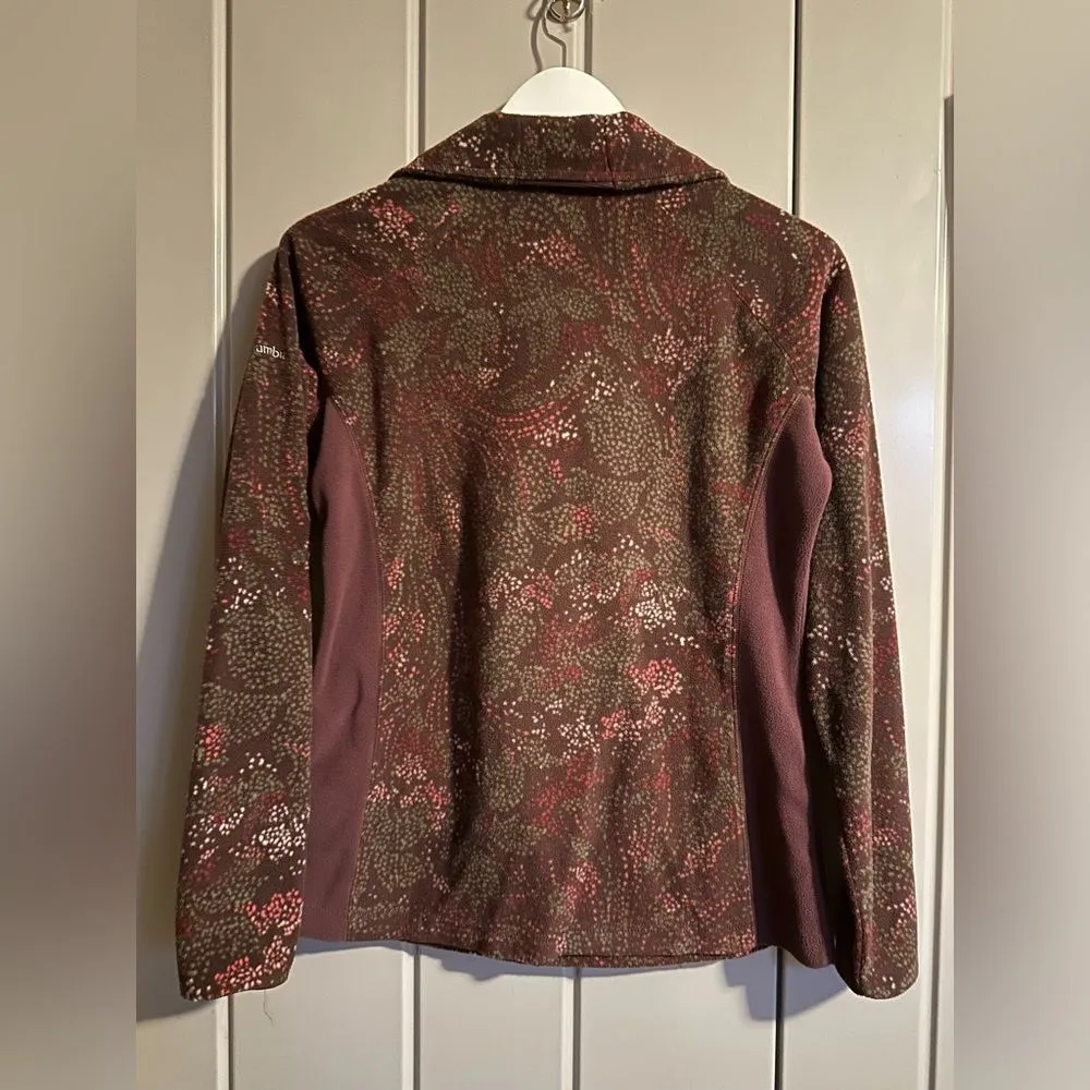 Columbia Women Arctic Air Half Zip Polar Fleece Pullover Jacket Burgundy medium - Image 3