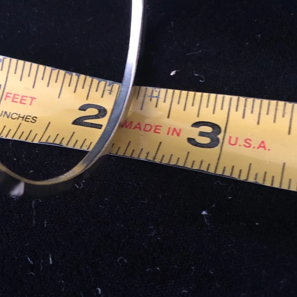 Vintage Mexican Alpaca Silver Bracelet Bangle - Image 8