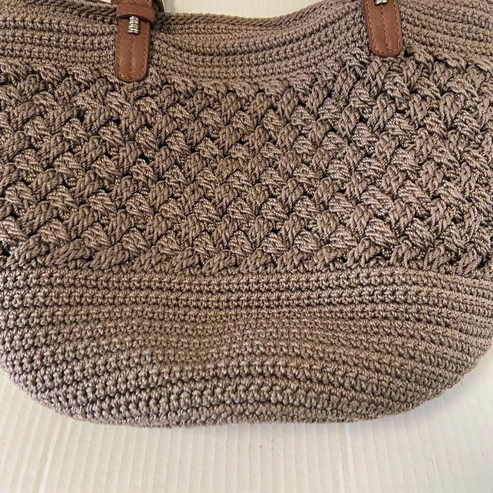 TheSak brown crochet shoulder bag in good condition - Image 2