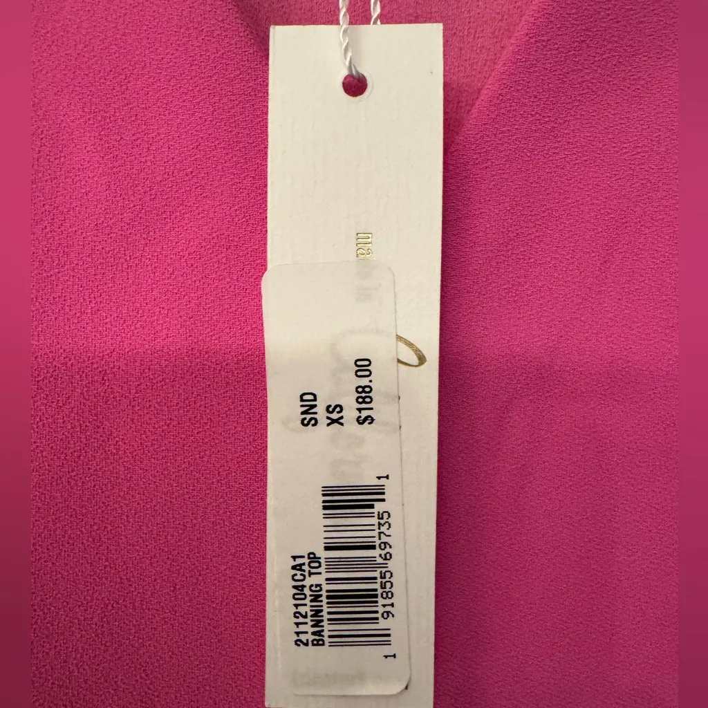 Trina Turk Banning Zip Up Top Snapdragon Somen’s Pink Sleeveless Top Size XS - Image 6