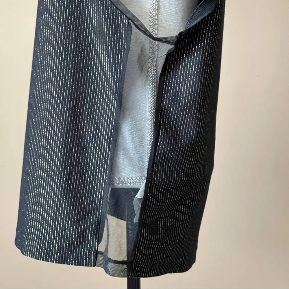 ZARA | Black & Gold Metallic Sparkle Muscle Tank Top Sz M - Image 5