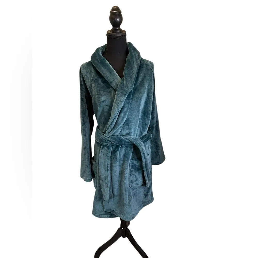 Victoria's Secret Plush Women's Robe XS/S dark green - Image 3