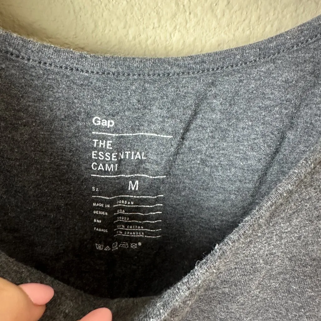 GAP The Essential Cami Charcoal Grey Size Medium - Image 4