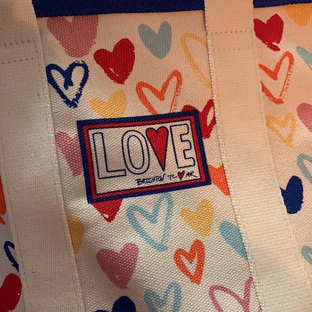 New Brighton Red White and You mini tote shoulder bag hearts cute kawaii purse m - Image 6