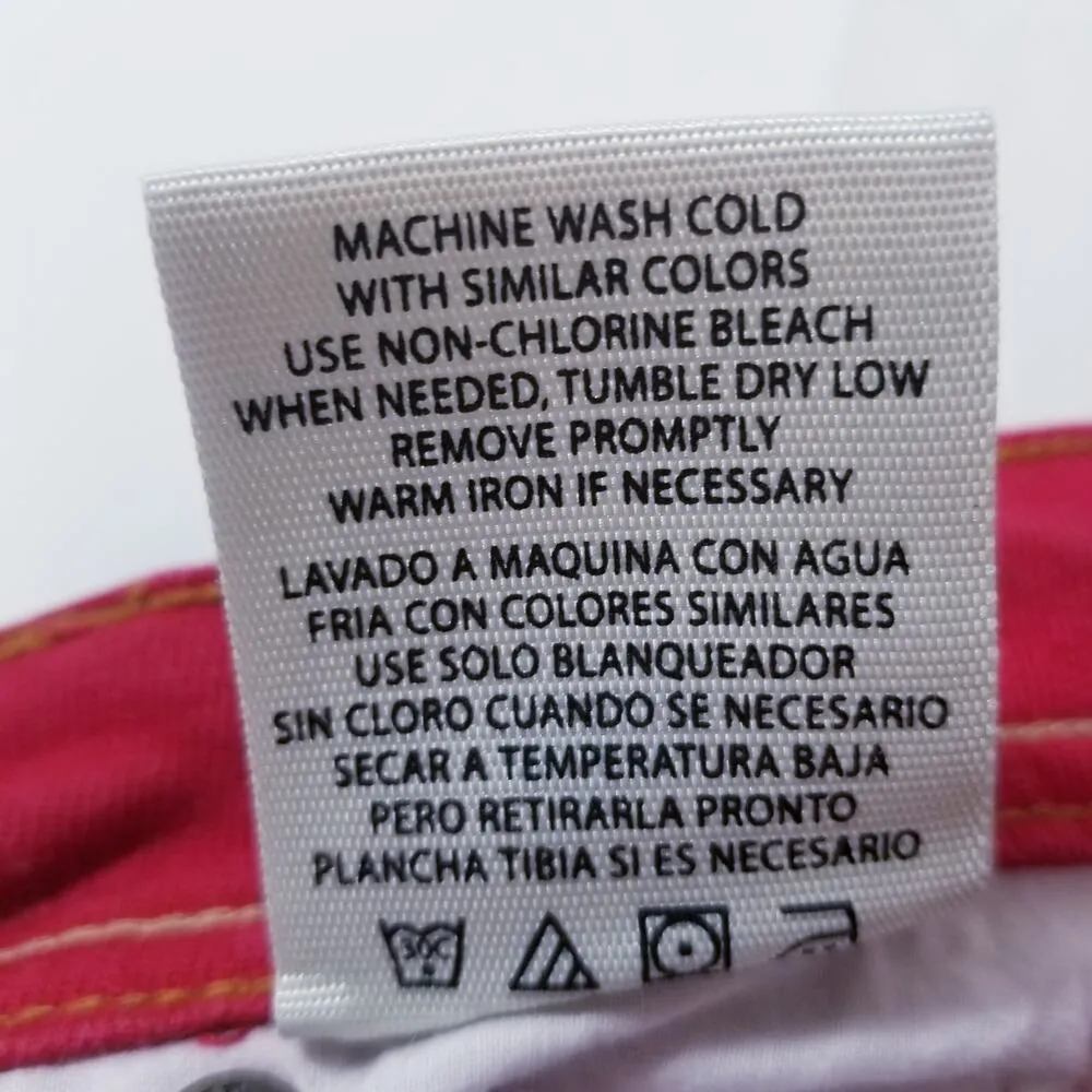 Y2K Chip & Pepper C7P Laguna Beach Flare Red Denim Wide Leg Low Rise - Image 11