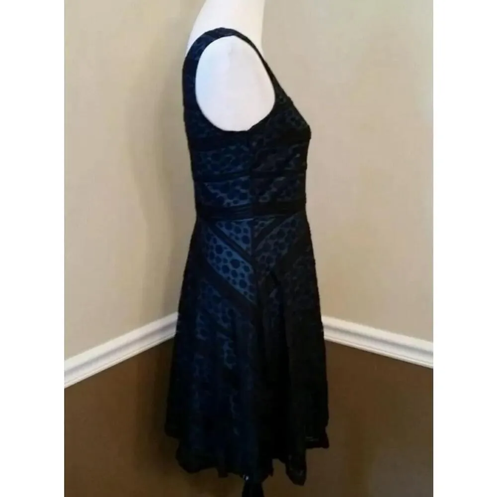 Black & Teal Sleeveless Lace Party Cocktail ModCloth Dress by Doe & Rae NEW - Image 4