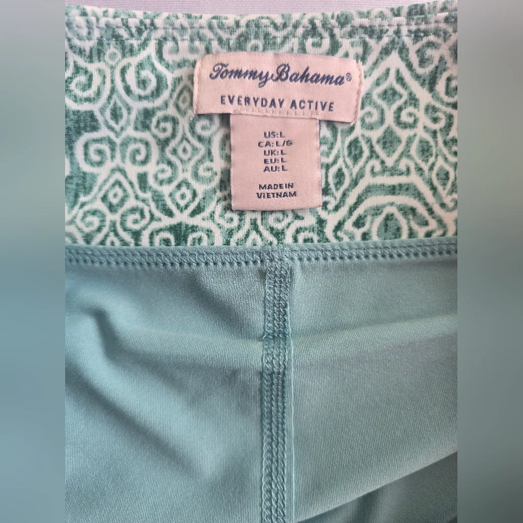 Tommy Bahama  Teal Patterned Mini Skirt - Image 6