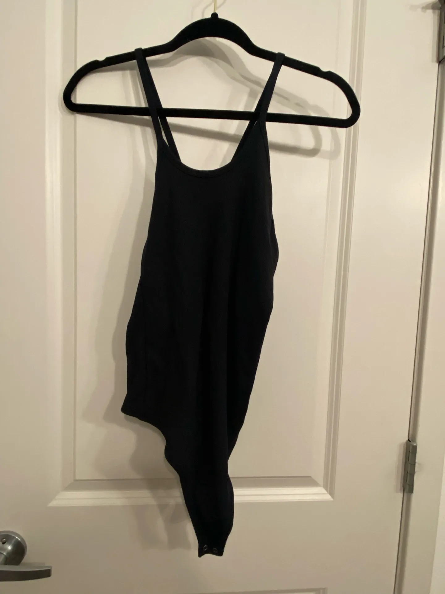 Abercrombie and Fitch Black Ribbed Bodysuit  - Image 2