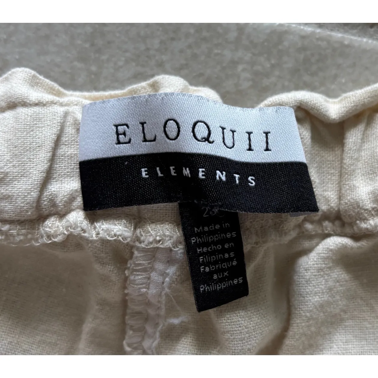 Eloquii Pants‎ Womens 28 Tan Wide Leg Cropped Linen Blend Career Casual Resort - Image 5