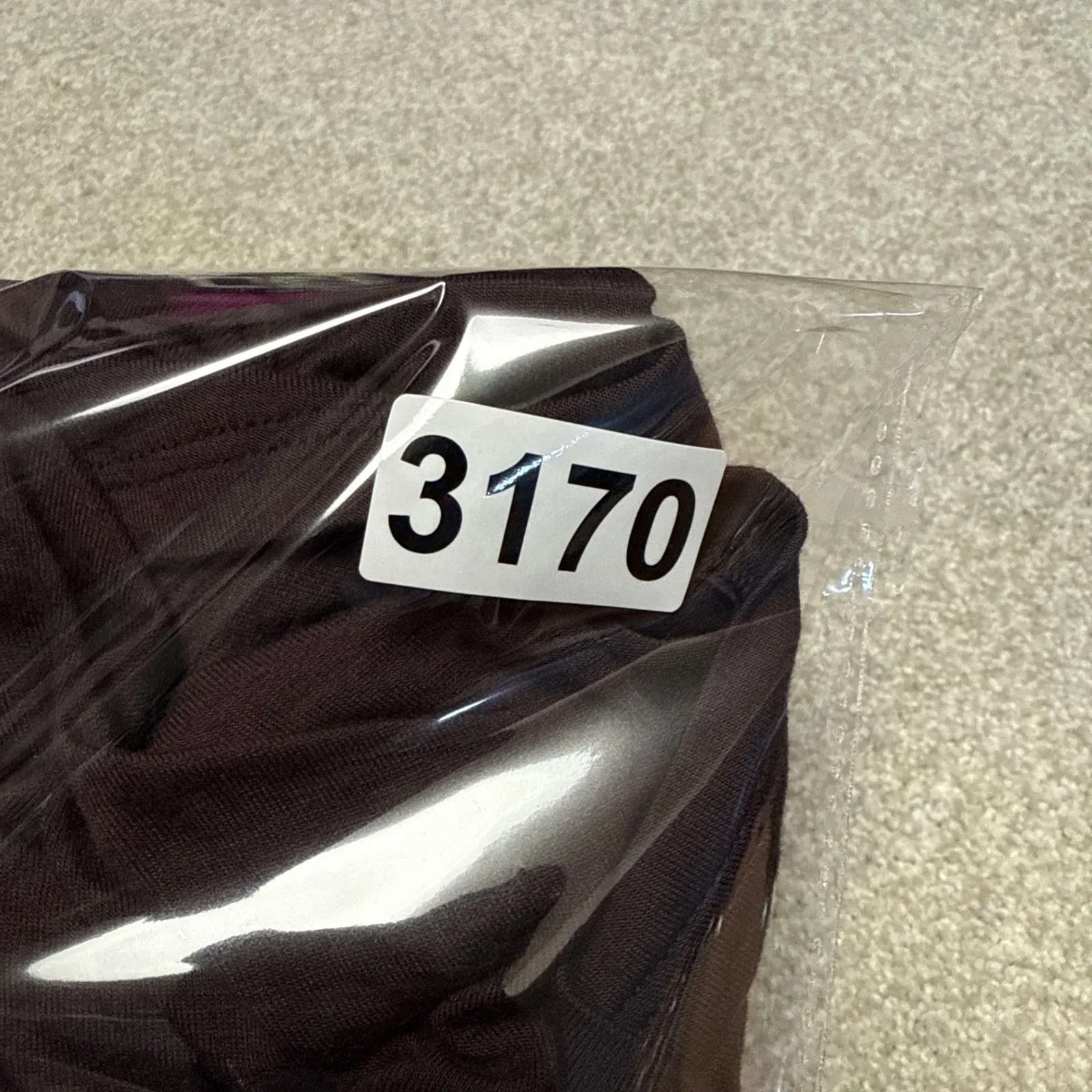 Peruvian Connection D'Orsay Dress Small Brown Long Sleeve Ruched Cowl Neck Midi - Image 9