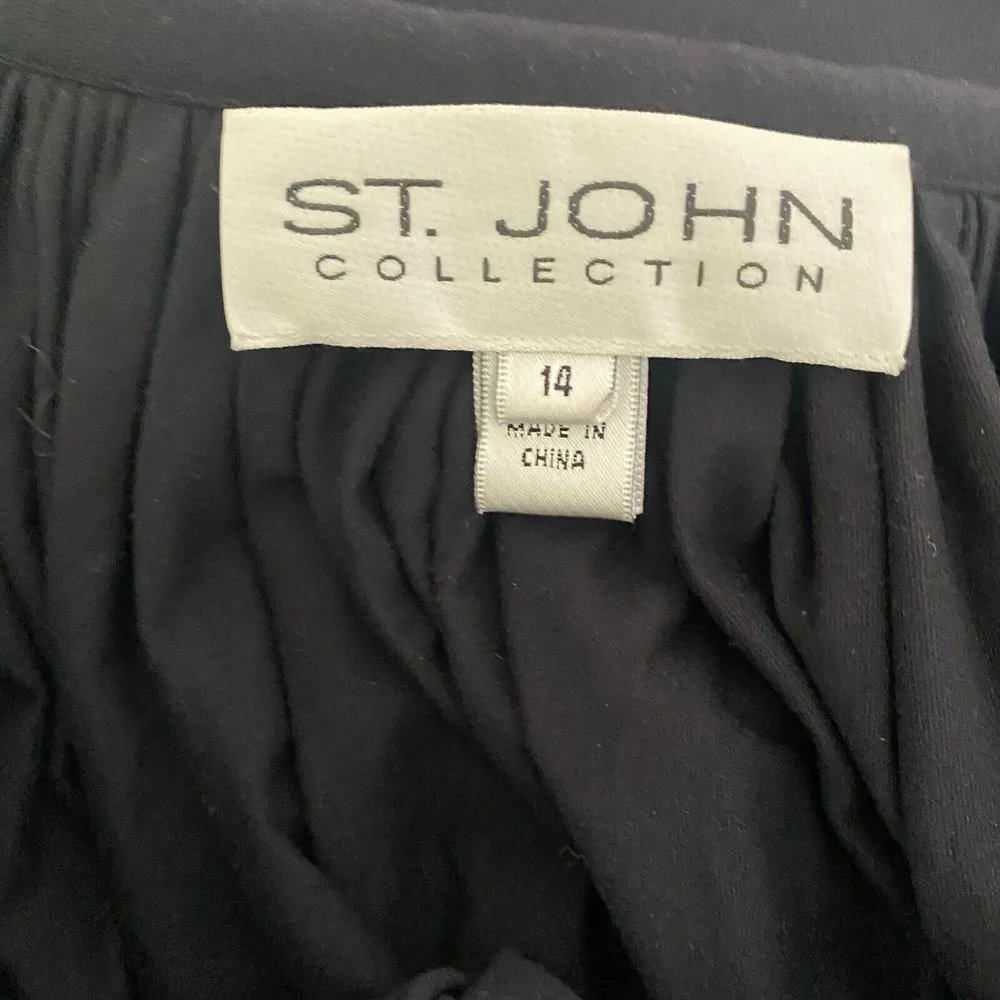 St. John ‎ Collection Skirt Pleated Swing Circle Midi - Image 4