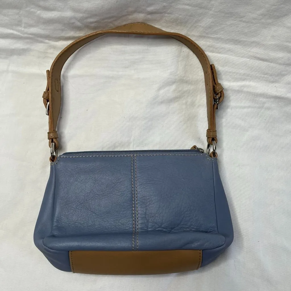 Retro St. Johns Bay Genuine Leather Small y2k Shoulder Bag With Zip Pocket - Image 2