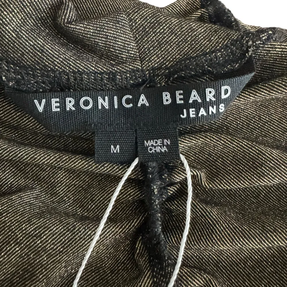 Veronica Beard - NWT Elsie Metallic Ruched Long Sleeve Mini Dress Sz M - Image 8